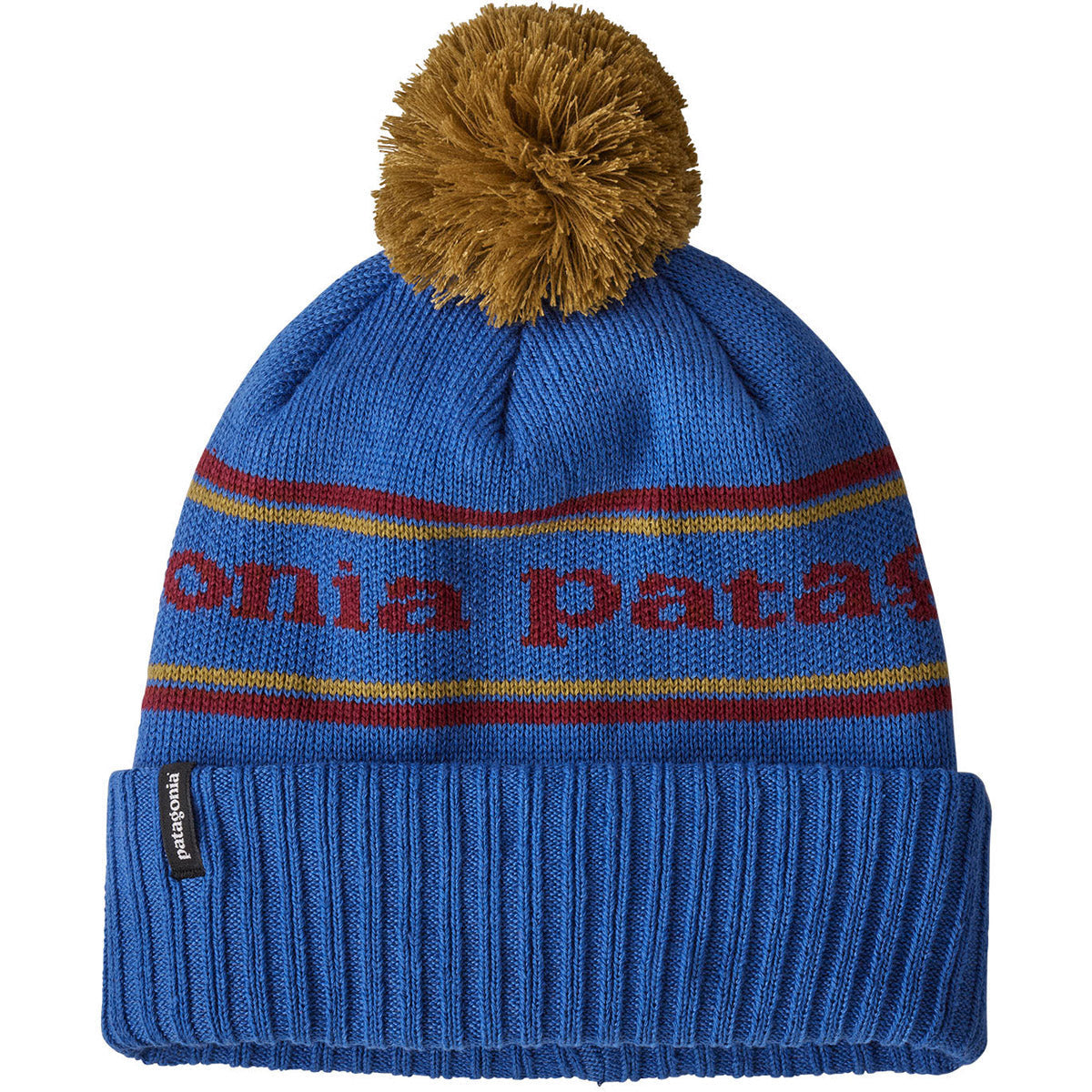 Patagonia Powder Town Beanie Park Stripe Knit: Float Blue