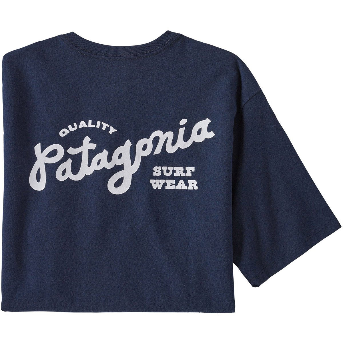 Patagonia Men&#39;s Quality Surf Pocket Responsibili-Tee New Navy