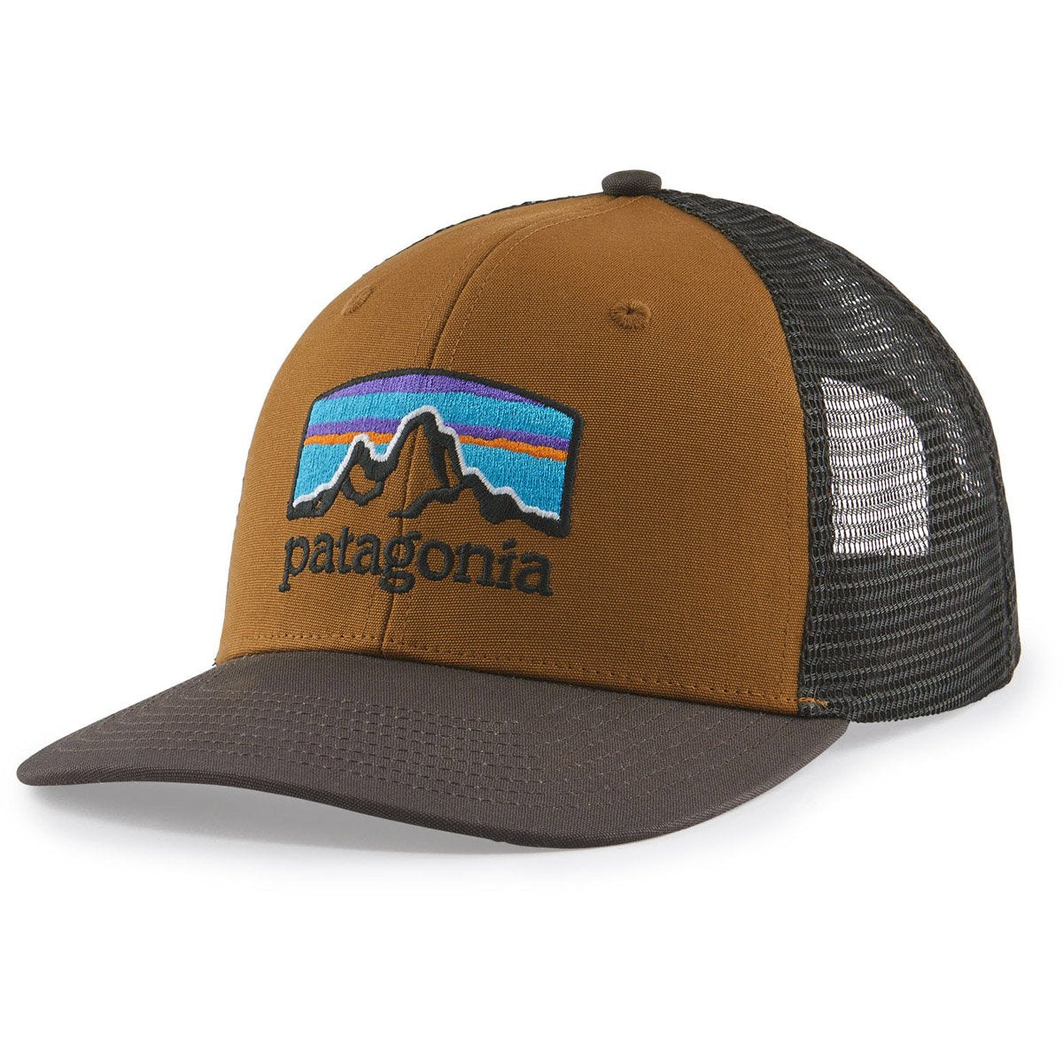 Patagonia Fitz Roy Horizons Trucker Hat Bear Brown