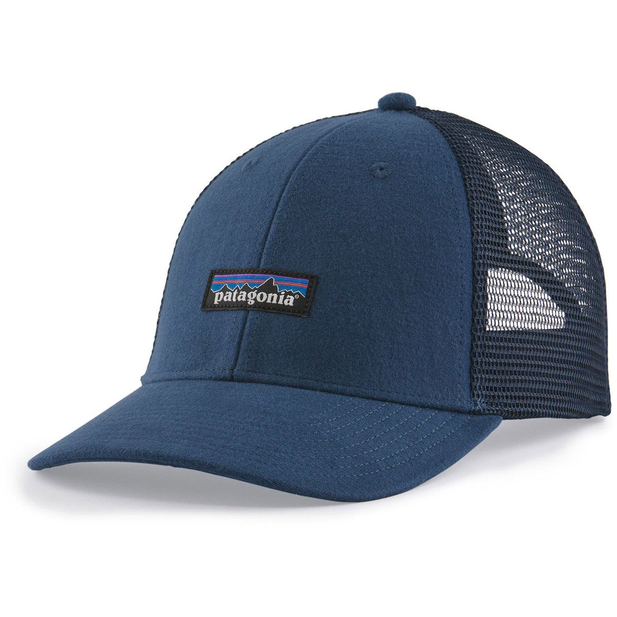 Patagonia P-6 Label LoPro UnTrucker Hat Stone Blue