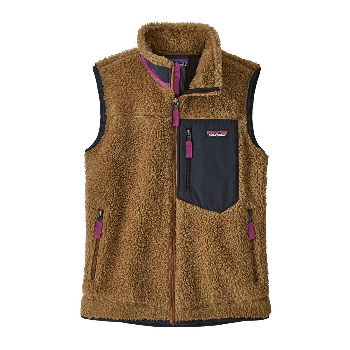 Patagonia Women's Classic Retro-X Vest Nest Brown w/Pitch Blue