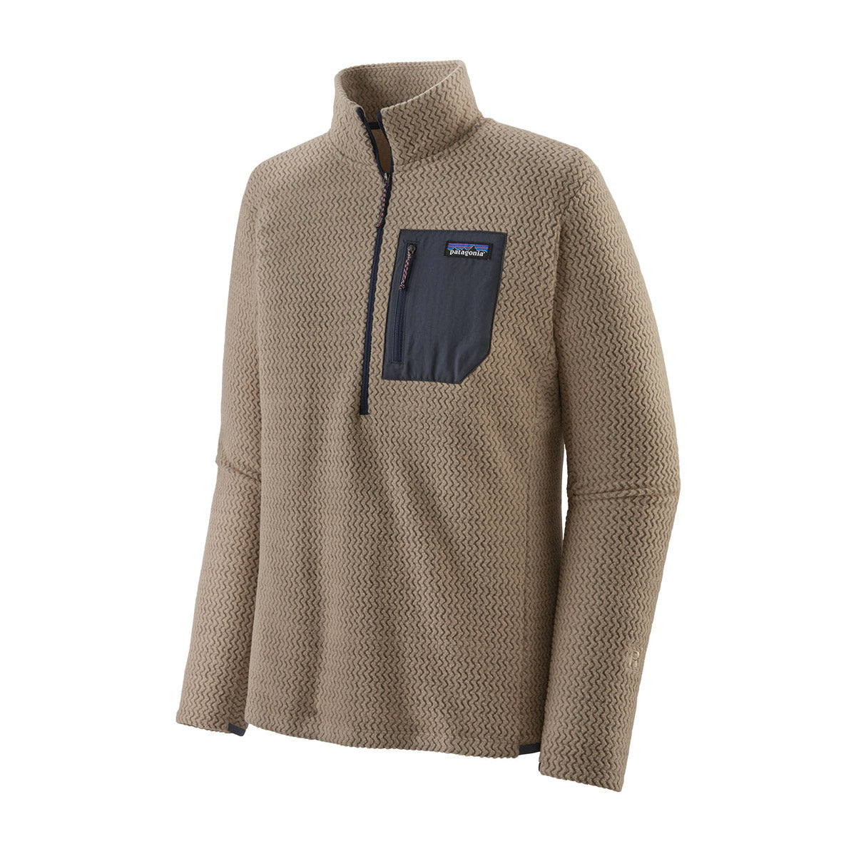 Patagonia Men's R1 Air Zip-Neck Oar Tan