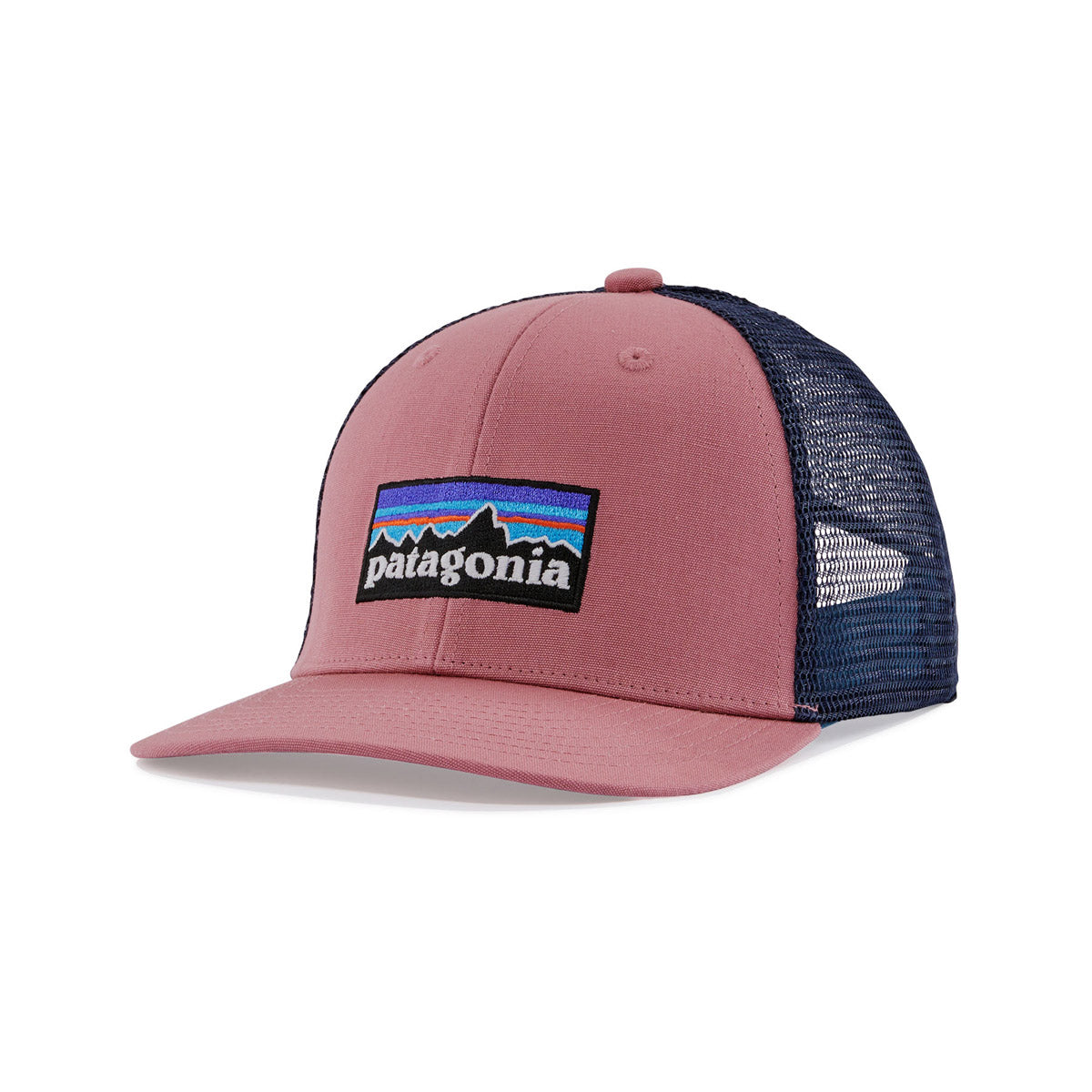 Patagonia Kids' Trucker Hat P-6 Logo: Light Star Pink