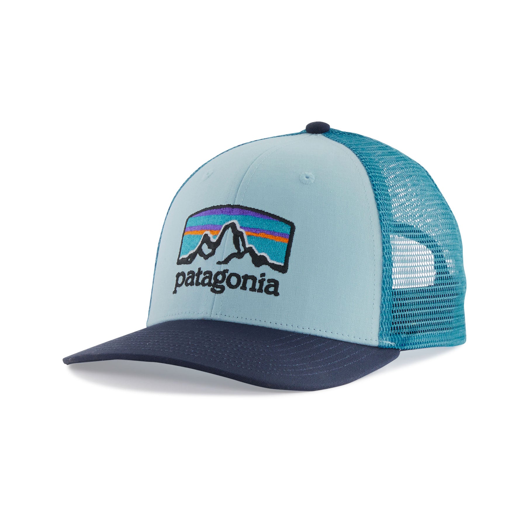 Patagonia Fitz Roy Horizons Trucker Hat Fin Blue w/New Navy