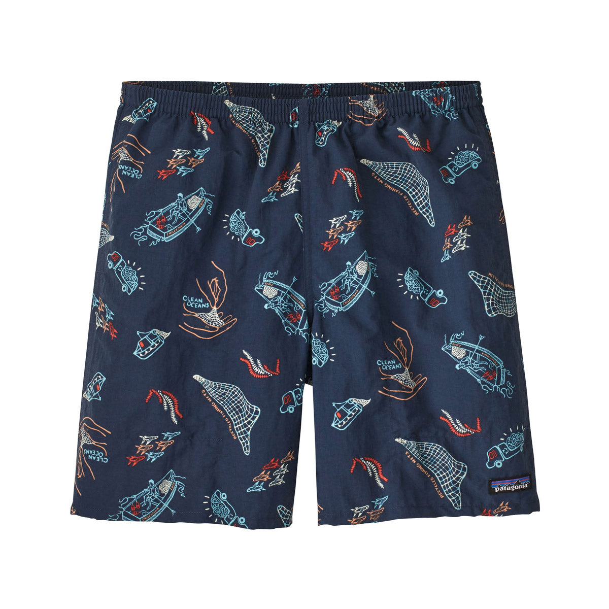 Patagonia Men's Baggies Longs - 7" Clean Currents: Tidepool Blue