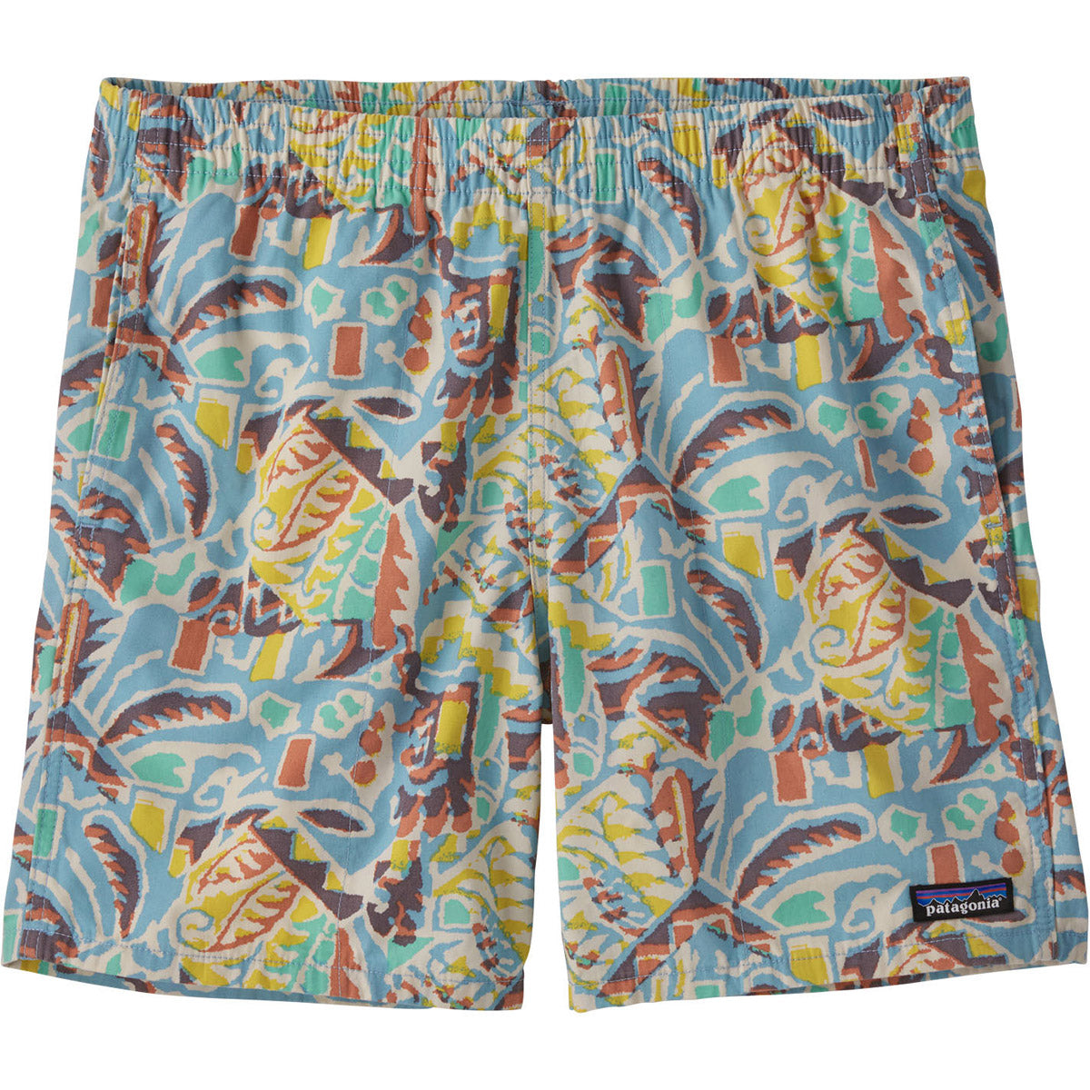 Patagonia Men's Funhoggers Cotton Shorts - 6" Thriving Planet: Lago Blue