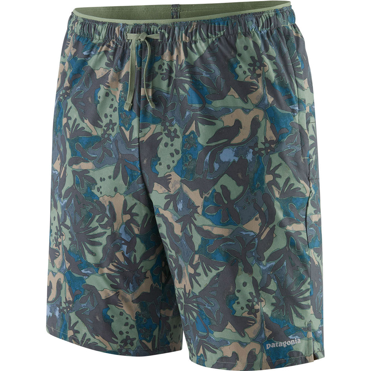 Patagonia Men's Multi Trails Shorts - 8 " Lands and Waters: Sedge Green