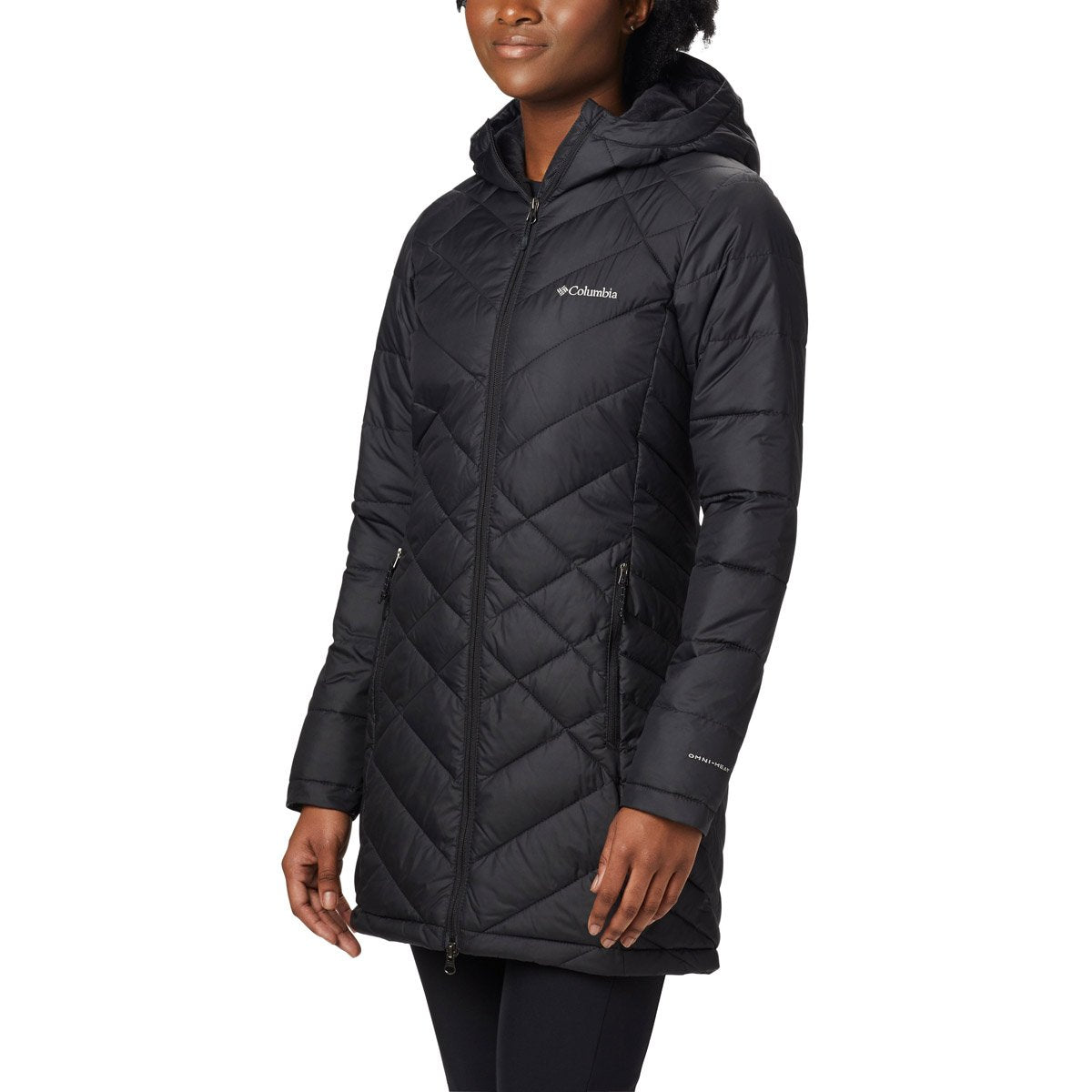 Columbia Women's Heavenly Long Hooded Jacket Black