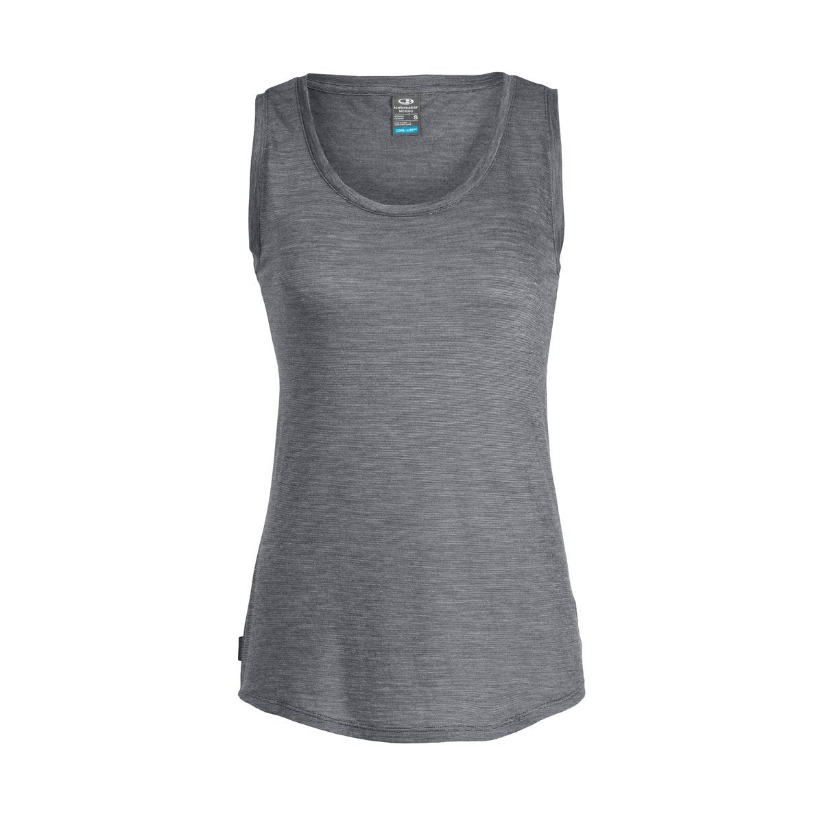 Icebreaker Women's Cool-Lite Sphere Tank Panther Snow Stripe