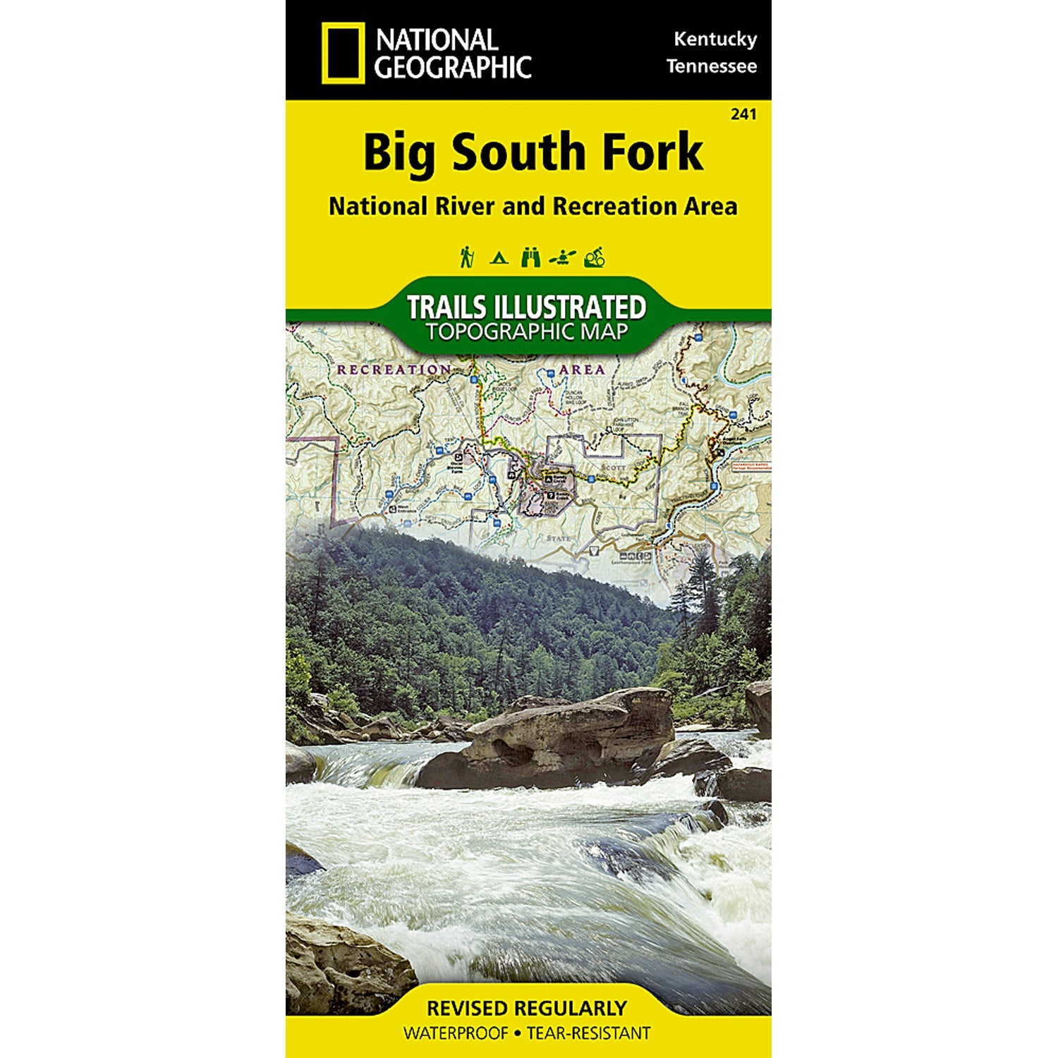 Big South Fork National River and Recreation Area Map-National Geographic Maps-Uncle Dan's, Rock/Creek, and Gearhead Outfitters