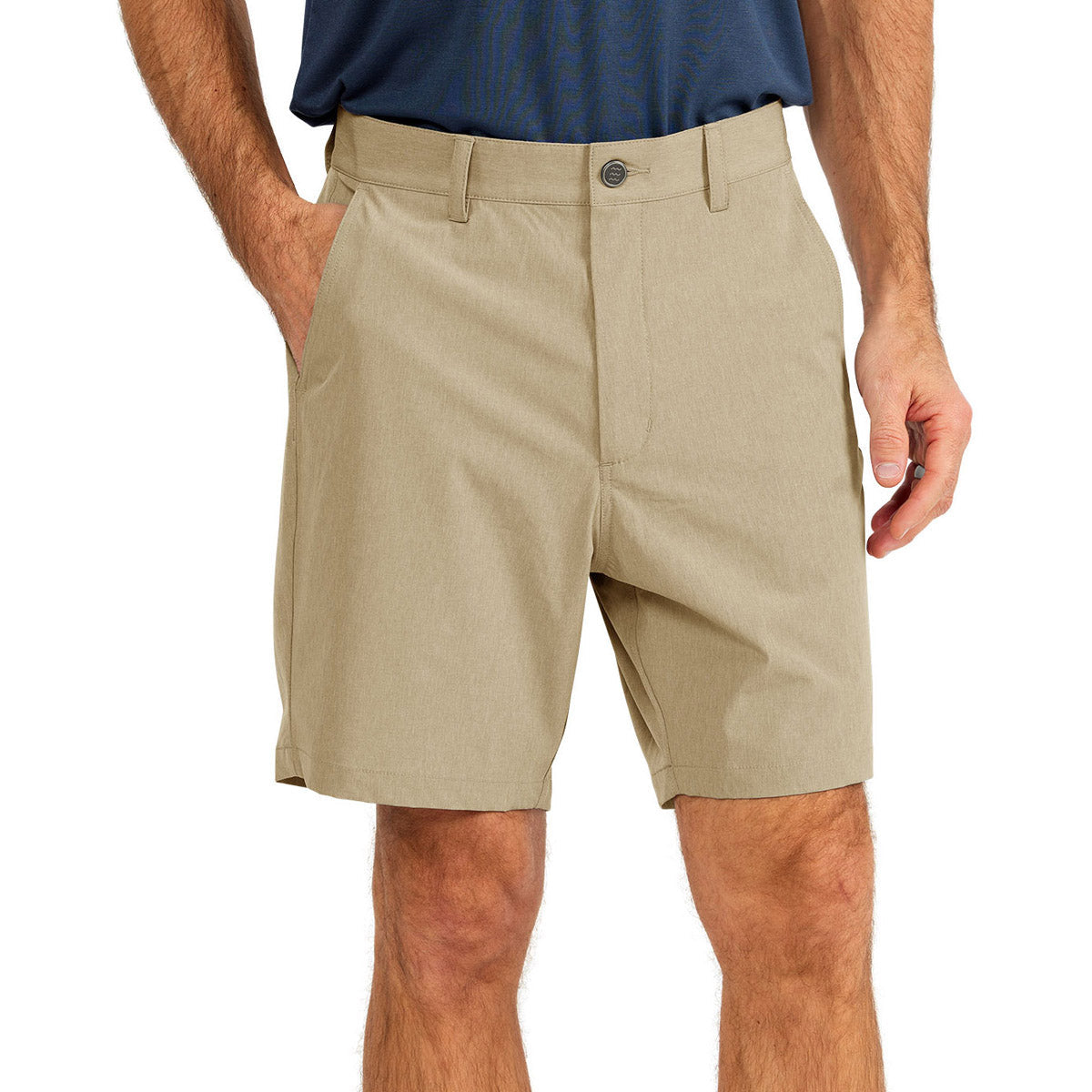 Free Fly Apparel Men's Hybrid Short II - 7" Heather Sandbar