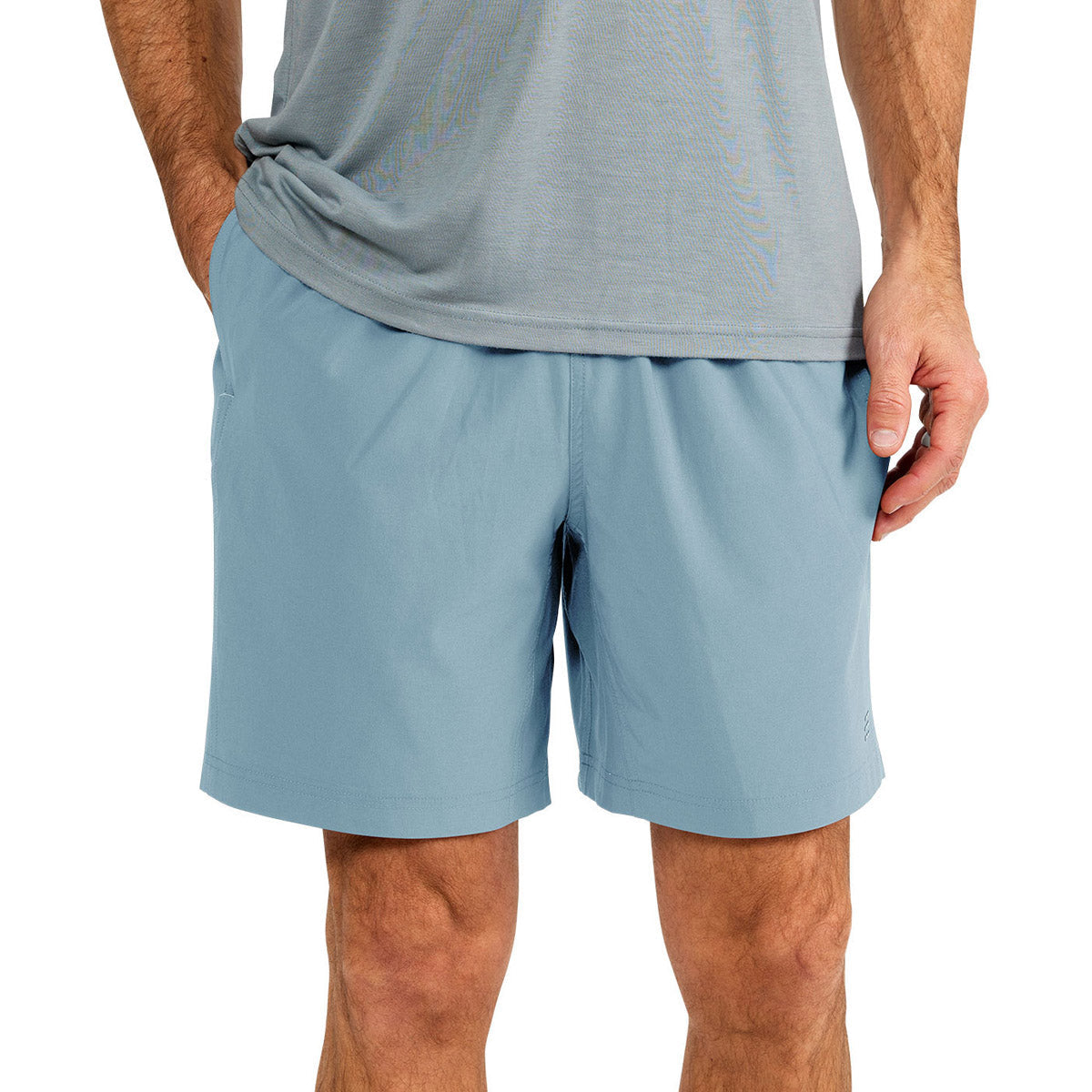 Free Fly Apparel Men's Lined Breeze Short - 7.5" Blue Fog
