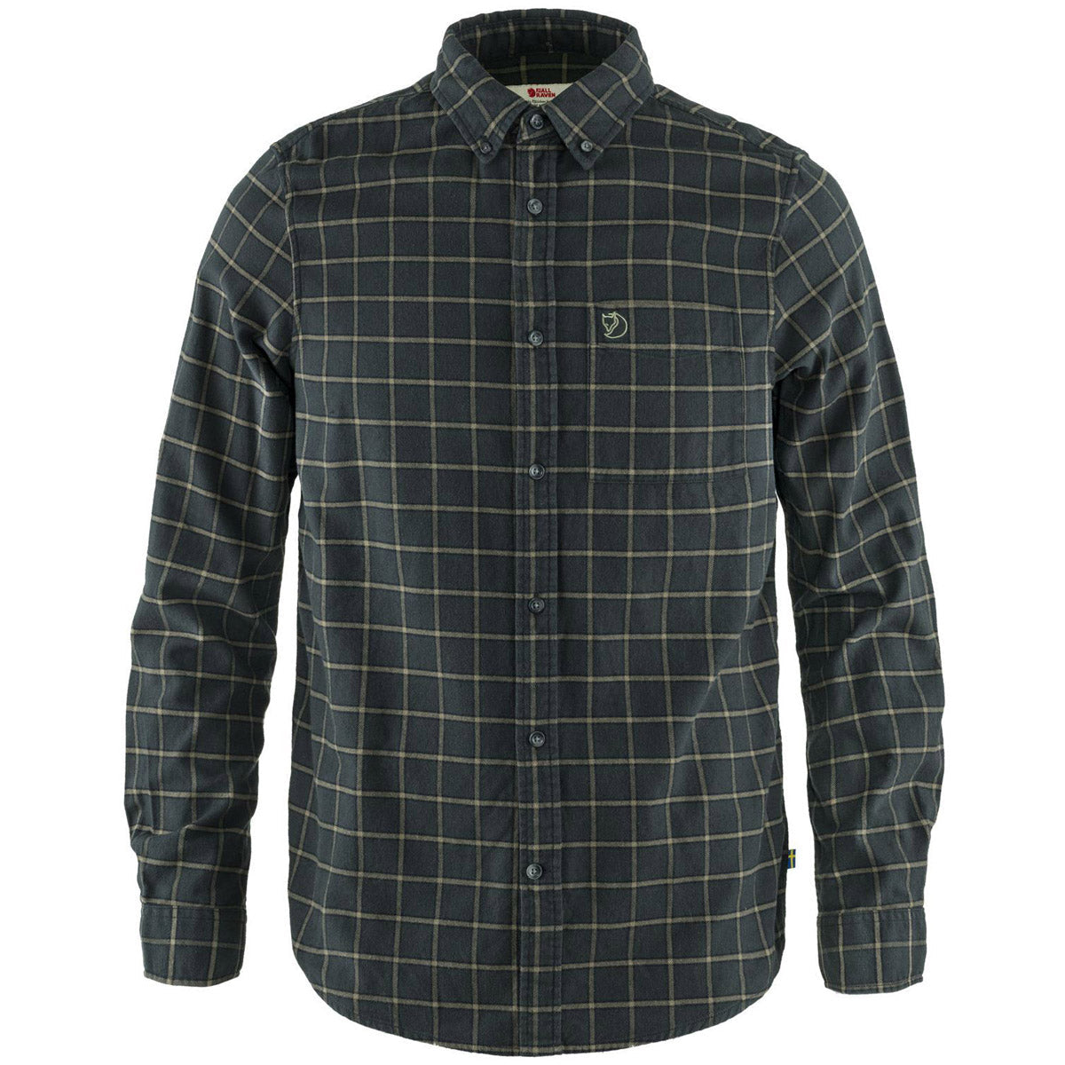 Fjallraven Men's Ovik Flannel Shirt Dark Gray