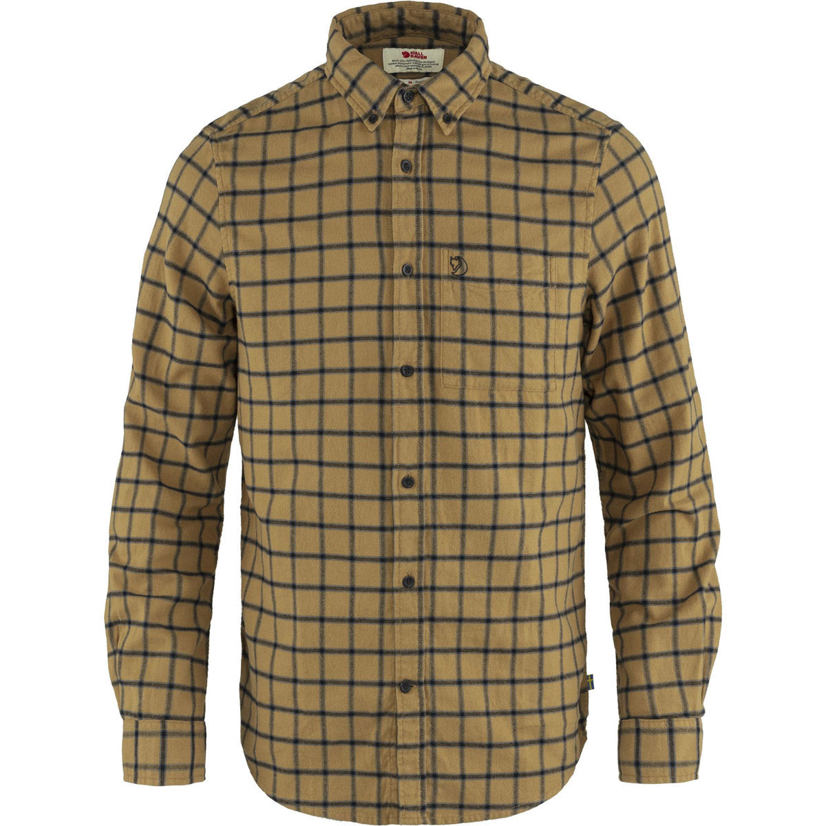 Fjallraven Men's Ovik Flannel Shirt Buckwheat Brown/Dark Navy